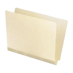File Folders|Pendaflex Reinforced End-Tab File Folders, Straight-Cut Tab, Letter Size, Manila, 100/Box (11035)