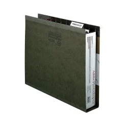Hanging File Folders|Pendaflex Reinforced Hanging File Folders, Extra Capacity, 5-Tab, Letter Size, Standard Green, 25/Box (PFX 04152x3)