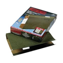 Hanging File Folders|Pendaflex Reinforced Hanging File Folders, Extra Capacity, 5-Tab, Legal Size, Standard Green, 25/Box (PFX 04153x4)