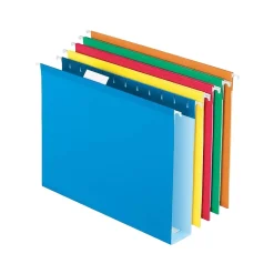 Hanging File Folders|Pendaflex Reinforced Recycled Hanging File Folders, 1/5 Cut, Legal Size, Assorted Colors, 25/Box (PFX 5143x2 ASST)