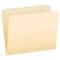 File Folders|Pendaflex Reinforced Top File Folders, Letter Size, Manila, 100/Box (R752)