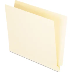 File Folders|Pendaflex Straight Cut End Tab Folders, One Ply, 9 1/2 Inch Front, Letter Size, , 100/Box Manila
