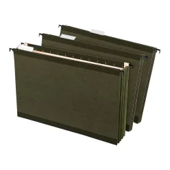 Hanging File Folders|Pendaflex SureHook Hanging File Folders, Legal Size, Standard Green, 4/Pack (PFX 09317)