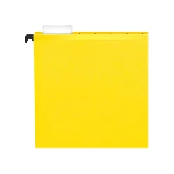 Hanging File Folders|Pendaflex SureHook Reinforced Hanging File Folders, 5-Tab, Letter Size, , 20/Box (PFX 6152 1/5 YEL) Yellow