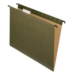 Hanging File Folders|Pendaflex SureHook® 5-Tab Hanging File Folders, Letter Size, , 20/Box (6152 1/5) Green