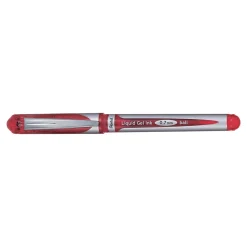 Pens|Pentel EnerGel Deluxe Gel Pens, Medium Point, Ink, Dozen (BL57-B) Red