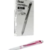 Pens|Pentel ® EnerGel® Pearl Deluxe RTX Liquid Gel Ink Retractable Pens, Medium Point, Black Ink, Dozen (BL77PWP-A)