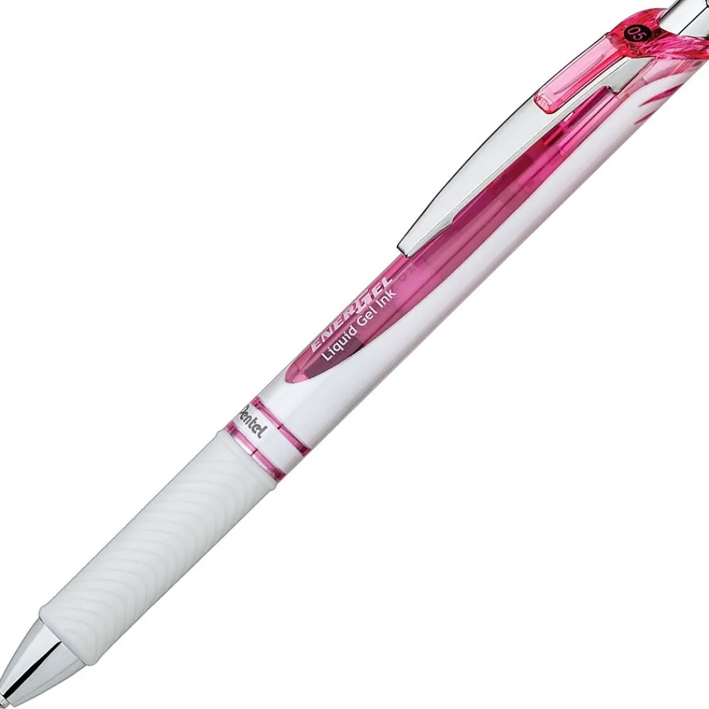 Pens|Pentel EnerGel Pearl Deluxe RTX Retractable Liquid Gel Pen, Fine Point, Black Ink, 2/Pack (BLN75WBP2PA)