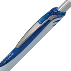 Pens|Pentel EnerGel Retractable Gel Pen, Medium Point, Blue Ink, Dozen (BLN77PW-C)