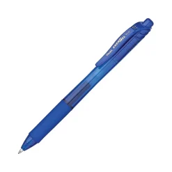 Pens|Pentel EnerGel-X RollerGel Retractable Gel Pens, Medium Point, Blue Ink, Dozen (BL107-C)