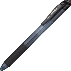 Pens|Pentel EnerGel-X RollerGel Retractable Gel Pens, Medium Point, 0.7mm, Black Ink, 5/Pack (BL107BPS5A)