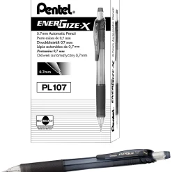 Pencils|Pentel EnerGize-X Mechanical Pencil, 0.7mm, #2 Medium Lead, Dozen (PL107A)