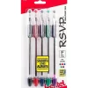 Pens|Pentel R.S.V.P. Ballpoint Pens, Fine Point, Assorted Ink, 5 Pack (BK90BP5M)