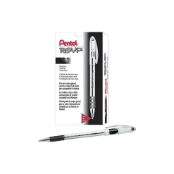 Pens|Pentel R.S.V.P. Ballpoint Pens, Fine Point, 0.7mm, Black Ink, Dozen (BK90-A)