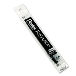 Pens|Pentel ® R.S.V.P. Ballpoint Pen Refill, Medium, Black, 2/Pack
