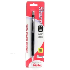 Pencils|Pentel Sharp Mechanical Pencil, 0.5mm, #2 Medium Lead, 3/Pack (12504-PK3)