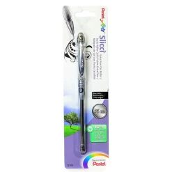 Pens|Pentel Slicci Extra Fine Gel Pens black each [Pack of 12]