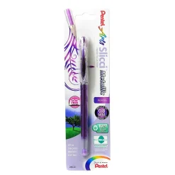 Pens|Pentel Slicci Extra Fine Metallic Gel Pens metallic violet each [Pack of 6]