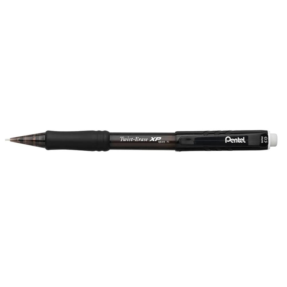 Pencils|Pentel Twist-Erase EXPRESS Mechanical Pencil, 0.5mm, #2 Medium Lead, Dozen (QE415A)