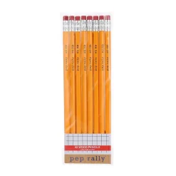 Pencils|Pep Rally Wooden Pencil, 2.1mm, #2 Medium Lead, 8/Pack (59803-US)