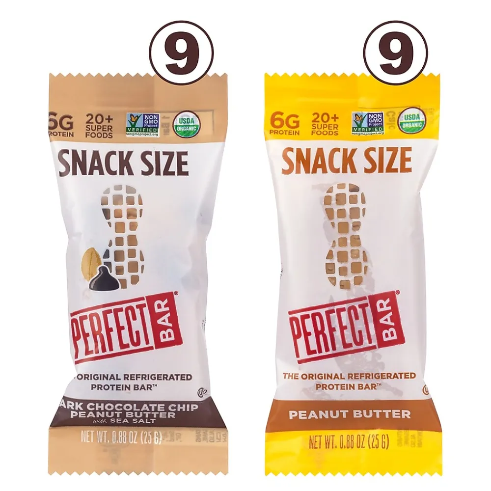 Perfect Bar Protein Bar, Peanut Butter and Chocolate Chip, 0.88 oz, 18/Pack (220-02413)