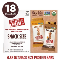 Perfect Bar Protein Bar, Peanut Butter and Chocolate Chip, 0.88 oz, 18/Pack (220-02413)