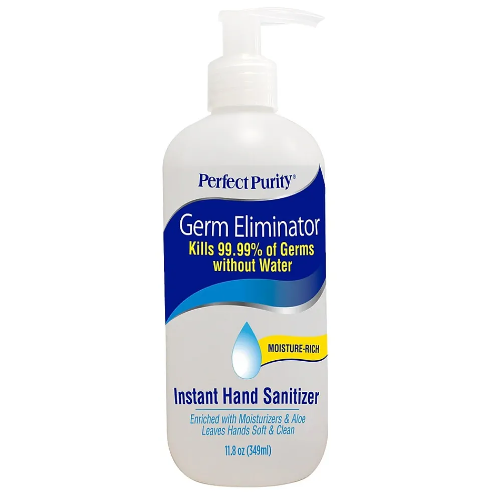 Antibacterial Gel Hand Sanitizer Pump, 11.8 oz, 12/Carton (20312CT)<Perfect Purity New