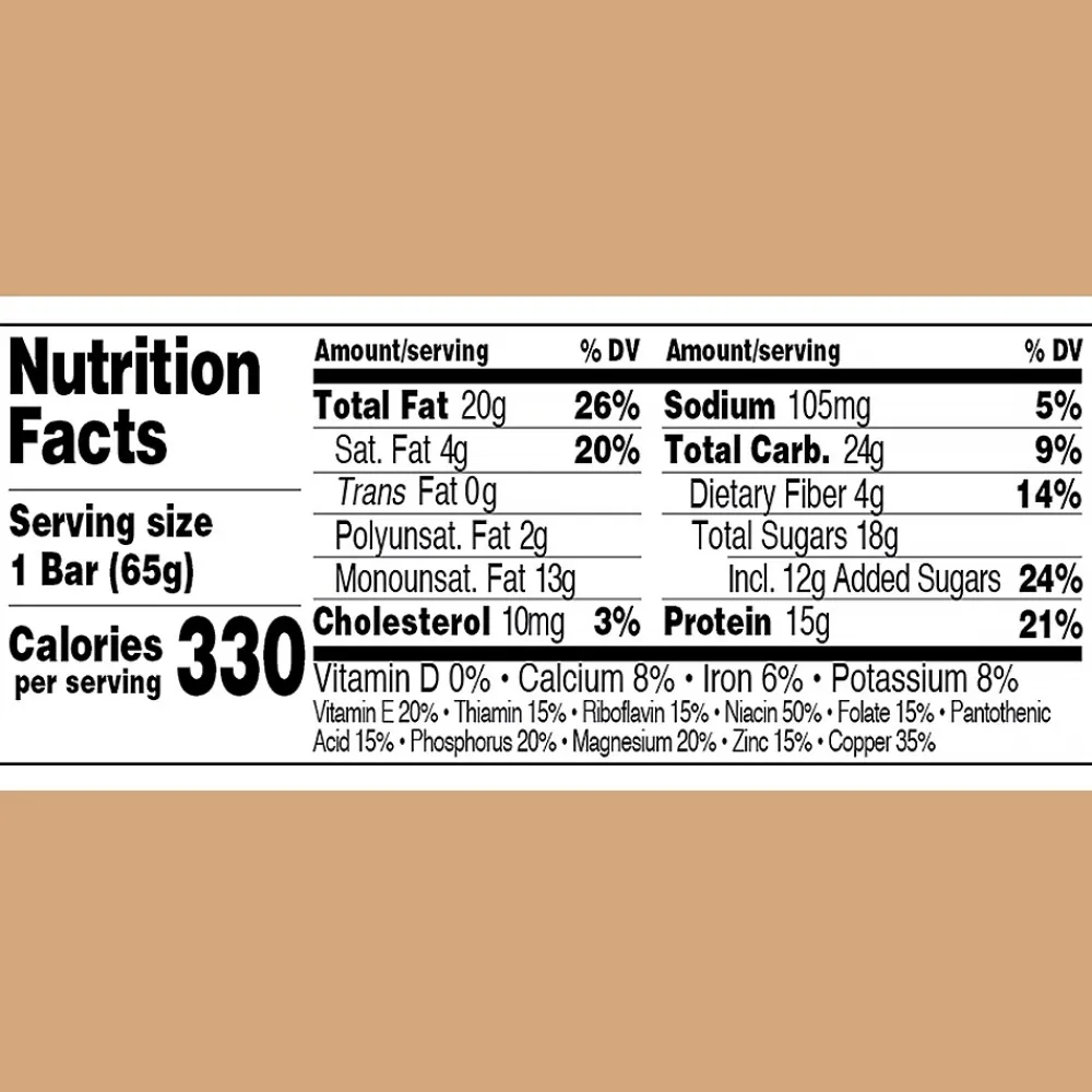 Perfect Snacks Gluten Free Dark Chocolate and Peanut Butter Protein Bar, 2.3 oz., 16 Bars/Box (307-00247)