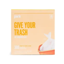 ™ 10 Gallon Kitchen Trash Bag, 24" x 24", High Density, 0.36 mil, Clear, 300 Bags/Box (PK56746)<Perk Sale
