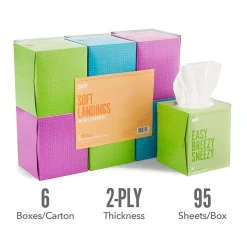™ Ultra Soft Tissue, 2-Ply, 95 Sheets/Box, 6 Boxes/Pack (PK57779)<Perk Online