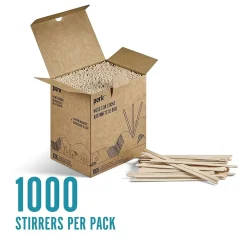 Perk ™ Wooden Stirrer, 5.5", 1000/Pack (PK61996)