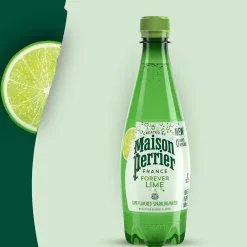 Perrier Lime Flavored Sparking Mineral Water, 16.9 Fl oz., 24/Carton (12283034)