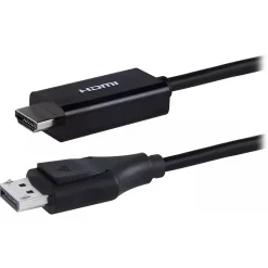 Philips 6' Display Port to HDMI Audio/Video Cable, Male to Male, Black (SWV9216G/27)