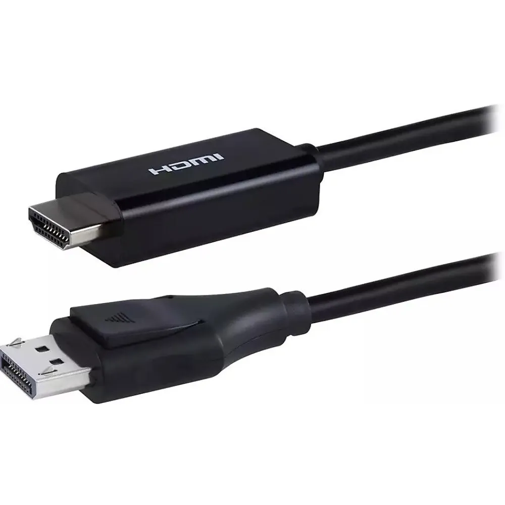 Philips 6' Display Port to HDMI Audio/Video Cable, Male to Male, Black (SWV9216G/27)