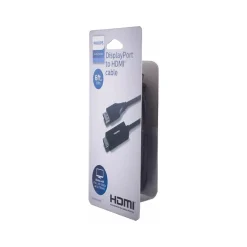 Philips 6' Display Port to HDMI Audio/Video Cable, Male to Male, Black (SWV9216G/27)