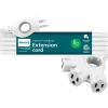 Philips EZ Grip 8' Indoor/Outdoor Extension Cord, 3-Outlet, 16 AWG, White (SPC3183EZT1/37)