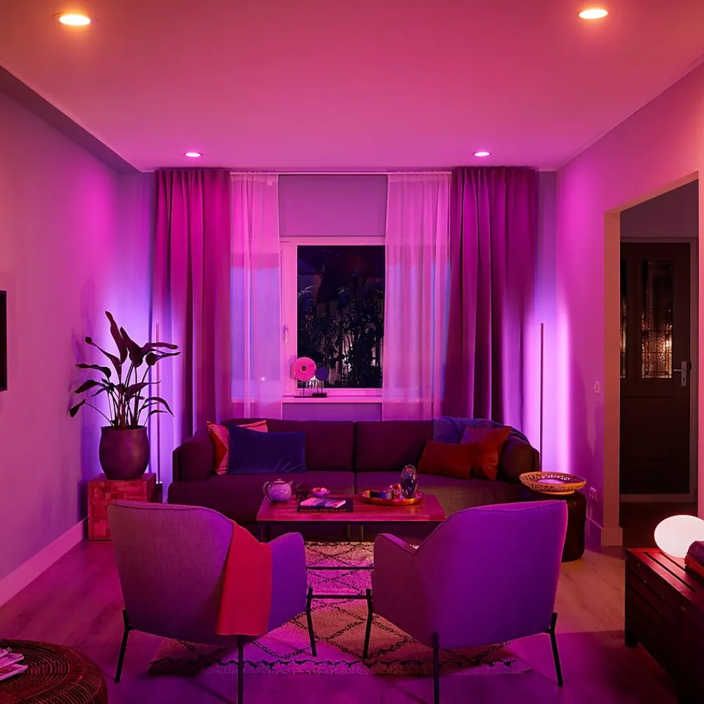 Philips Hue 62W Equivalent E26 LED Smart Downlight, White And Color Ambiance (578450)