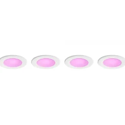 Philips Hue 62W Equivalent E26 LED Smart Downlight, White And Color Ambiance, 4/Pack (578674)