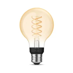 Philips Hue 60W Equivalent G25 LED Smart Filament Bulb, Soft Warm White (571141)