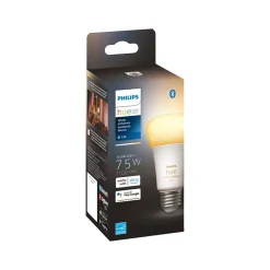 Philips Hue White Light Bulb, A19 2200K-6500K 10.5W E26 (563239)