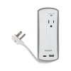 Philips 2-Outlet 2-USB Port Surge Protector, 1', Gray/White (SPP2111WA/37)