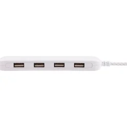 Philips 4-Port USB Power Strip, White (DLK2506/27)