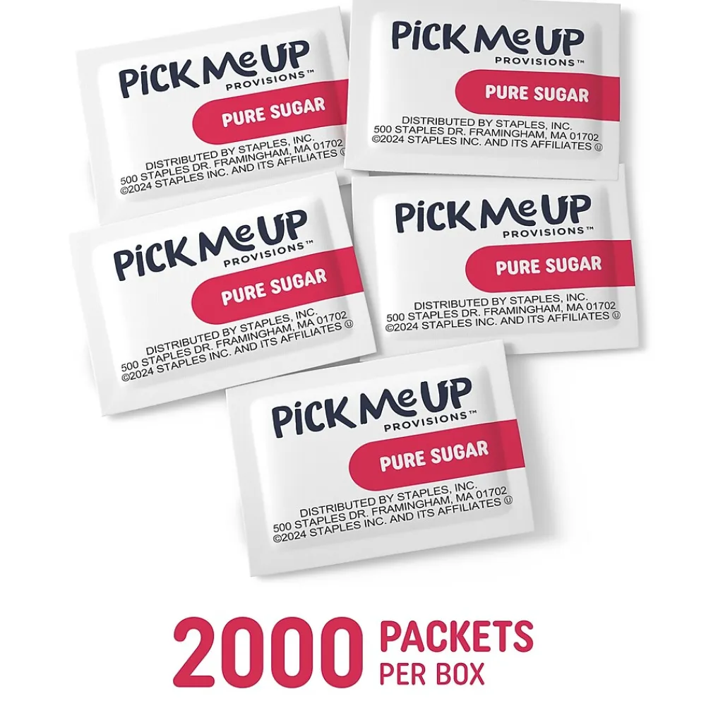 Pick Me Up Provisions™ Pure Sugar, Packets, 2000/Box (PM62431/72101)