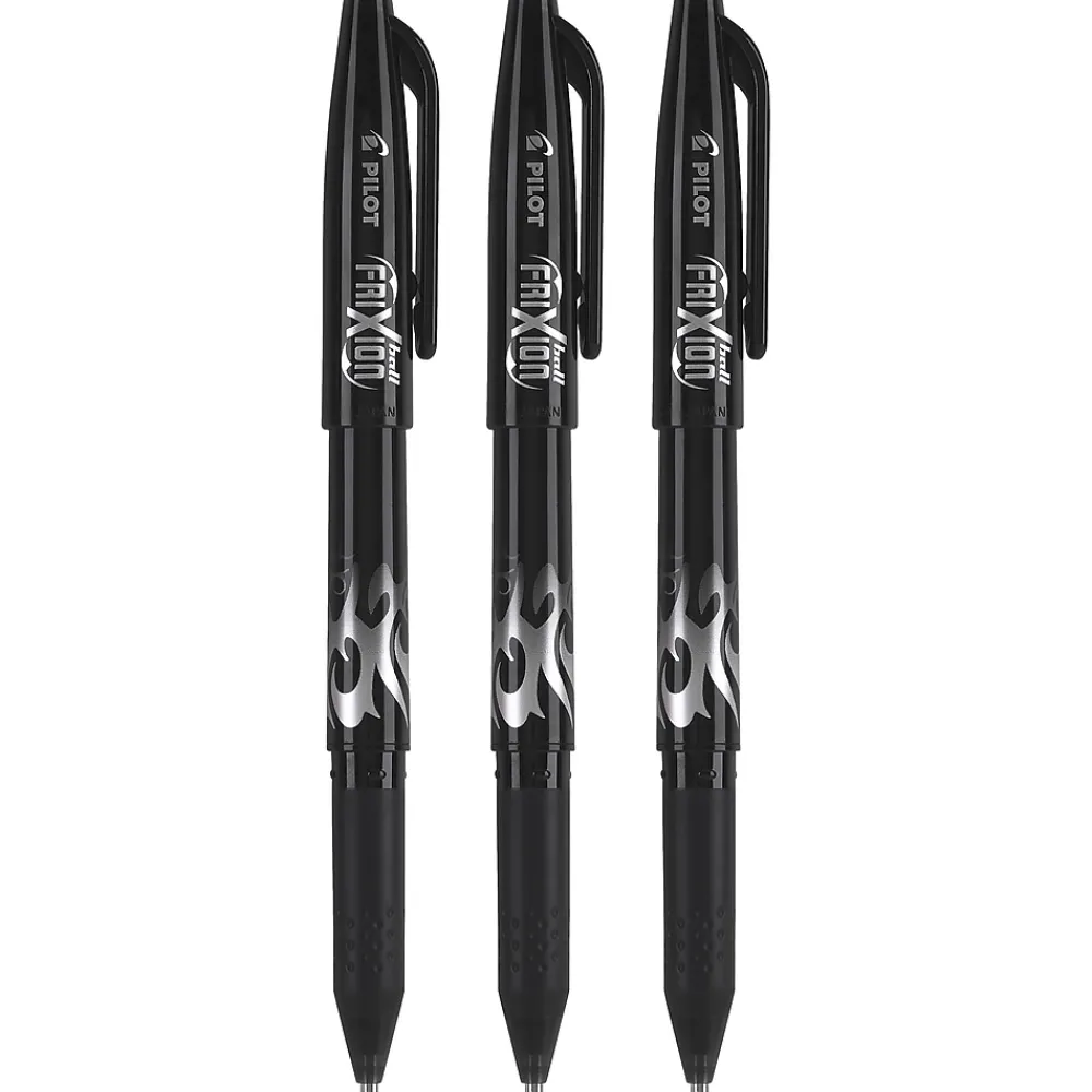 Pens|Pilot FriXion Ball Erasable Gel Pens, Fine Point, Ink, 3/Pack (31556) Black