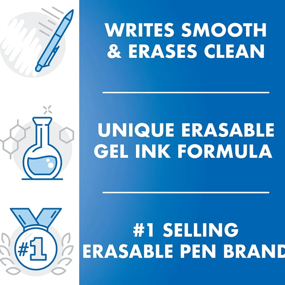 Pens|Pilot FriXion Colorsticks Erasable Gel Pens, Fine Point, Assorted Ink, 5/Pack (32443/15145)