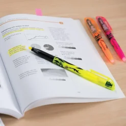 Highlighters|Pilot FriXion Light Erasable Highlighters, Chisel Tip, Yellow Ink, Dozen (46502)