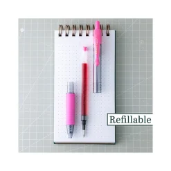 Pens|Pilot G2 Premium Retractable Gel Pen, Fine Point, Rose Pink Ink (G27-ROP-BC)