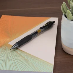 Pens|Pilot G2 Retractable Gel Pens, Extra Fine Point, Black Ink, 4/Pack (31055)