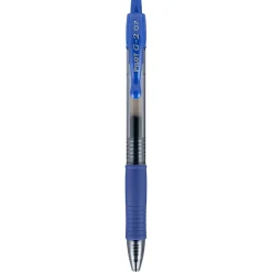 Pens|Pilot G2 Retractable Gel Pens, Fine Point, 0.7mm, Blue Ink, 36/Pack (84066)