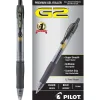 Pens|Pilot G2 Retractable Gel Pens, Bold Point, 1.0mm, Black Ink, Dozen (31256)